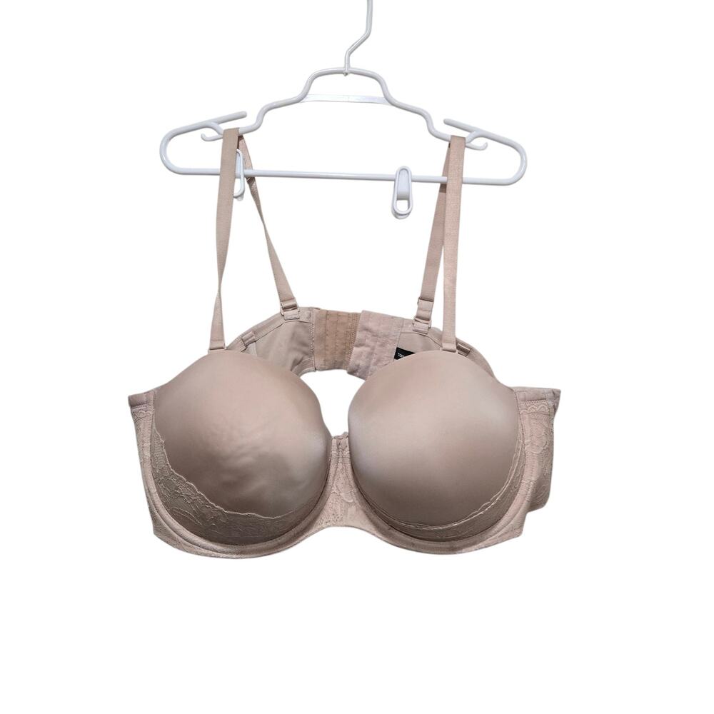 Torrid Curve Lightly Lined Lace T-Shirt Bra 50DDD Nude Beige